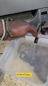 How to manually drain water from an LG front loader.Dead pump coz of blocakge,never been serviced.