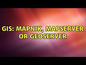 GIS: Mapnik, Mapserver or Geoserver (3 Solutions!!)