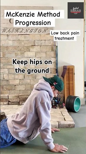 Back pain relief with McKenzie method!! Helps with sciatica 👀💯 #backpain #backpainrelief #mckenzie