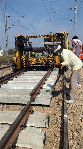 CTR WORK to be done by using SQRS MACHINE #railtrack #railway #shorts #tranding #viral #edit