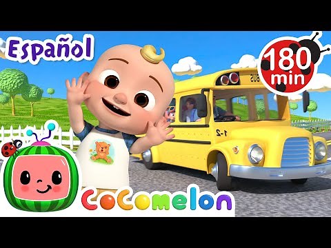 Las ruedas del autobús con CoComelon 🚌 | Caricaturas para bebés | CoComelon en Español
