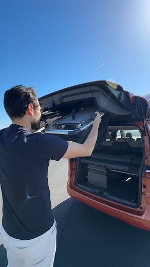 71K views · 1K reactions | Hidden chairs in the rear hach in the new VW T7 California Beach! The camper van builds on the passenger MQB platform of the current generation T7 Multivan and comes in the long version with 5,17 m / 204“ of length as well as a PHEV drivetrain. #vw #volkswagen #vwt7 #vwt7california #vwcalifornia #vwmicrobus #vwmicrobuscalifornia #volkswagent7 #campervan #camping #campervans #vwmultivan #volkswagenmultivan | Autogefühl | Facebook