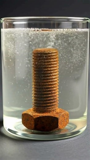 Rusty Bolt Restoration with Vinegar | Satisfying Rust Removal #shorts