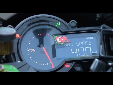 KAWASAKİ H2R TOP SPEED RECORD 400 KM İN 26 SECOND