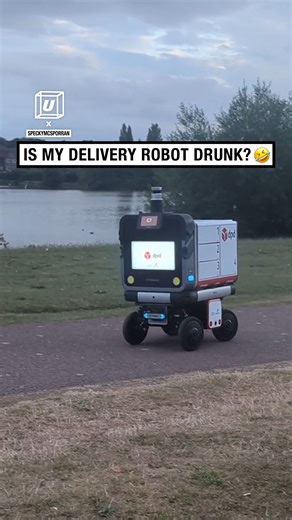 384K views · 2K reactions | Why your DPD delivery is late 藍  @speckymcsporran #deliveryservice #robots #courier | UNILAD | Facebook