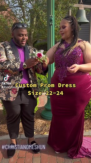 Plus Size Prom 2023 ‼️✨♥️ Custom Made by Christian Ome'Shun #prom2023 For Inquires: info@ christianomeshun.com #christianomeshun #plussizeprom #plussizestyle #couture #customdress #plussize #bespoke #nowbooking #bridal | Ashontay Hubbard