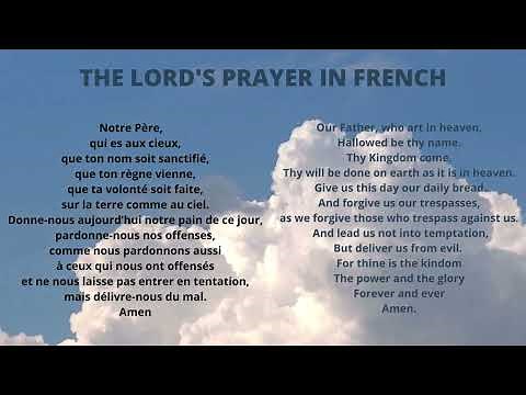 The Lord's Prayer in French