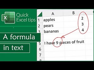 How to add text before and after a formula.