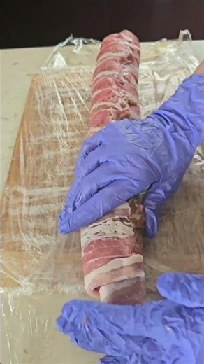 🥓 Grilled Bacon-Wrapped Minced Meat Rolls