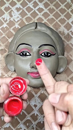 mata ji murti making with clay#art #viral #shorts #youtubeshorts #trending