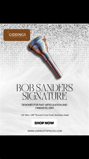 Giddings Mouthpieces on Instagram: "Capture that cinematic "Brassy Grit." 🎬🎼 Introducing the Bob Sanders Signature Contra Bass Trombone Mouthpiece. Designed to cover every aspect of modern contra bass playing, this mouthpiece delivers an expansive, robust sound that anchors the section without being unwieldy. Whether you are playing film scores or heavy orchestrations, you need projection that is easy and articulations that are fast and clear. This design hits the sweet spot—providing massive