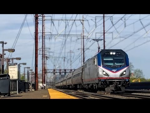 The Amtrak ACS-64 - Springtime 3rd Gen K5LA Hornshows @ Jersey Avenue Station!