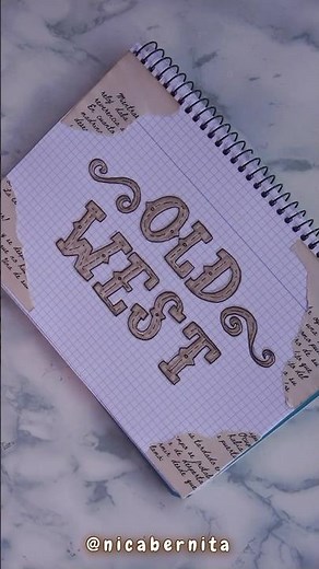 LETRAS BONITAS PARA TÍTULOS 🌵 LETTERING ORIGINAL CON SUBRAYADORES INSPIRADO en el VIEJO OESTE 🤠