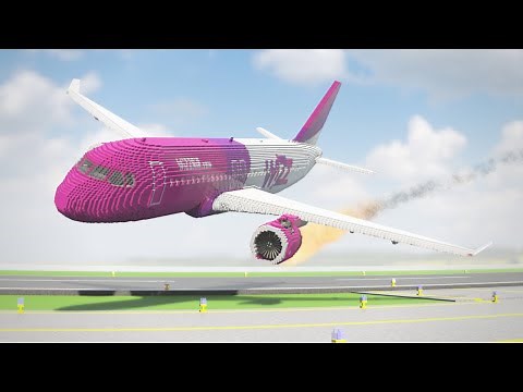 Realistic Airplane Crashes And Shootdowns 💥#3 | Teardown