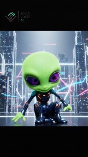 Alien dance #ai #funny #cute #alien #dance #aivideo #animation #cartoon