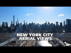 New York City Drone Flyover | Manhattan | West Side | Hudson River | NYC Aerial Views | October 2021