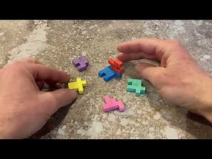How to solve 6-piece rubber cube puzzle.