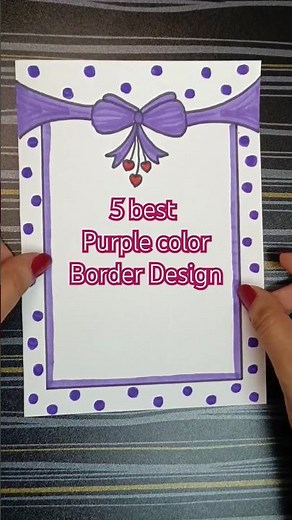 5 Easy border design #artist #borderdesign #borderpattern #borderart #borderdecoration #frontsheet