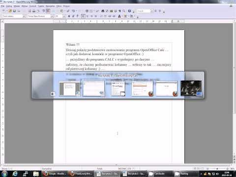 Jak zsumować kolumny w arkuszu kalkulacyjnym OpenOffice ?