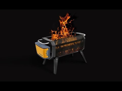 BioLite FirePit - A Smokeless Grill with Intergrated Solar Panel