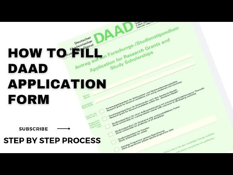 Step by Step guide to fill the DAAD Application form