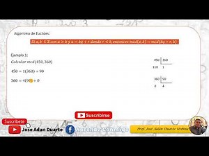 Máximo Común Divisor usando el Algoritmo de Euclides