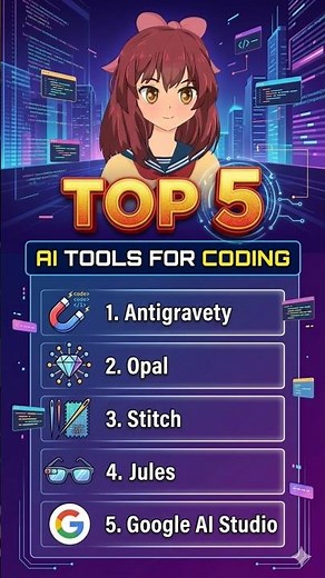 Top 5 Ai tools for coding.
