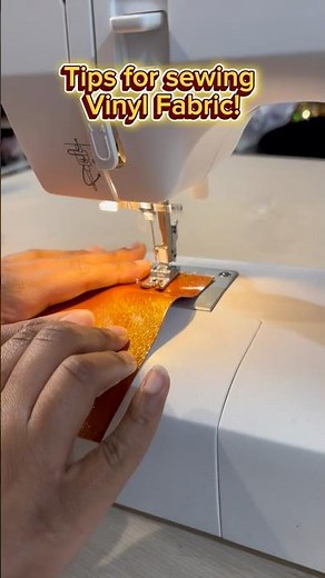 How to Sew Vinyl Fabric!