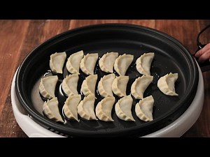 ホットプレートを使った餃子の焼き方