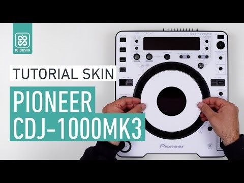PIONEER CDJ-1000 MK3 White Skin - How to apply a DJ Player Skin | Tutorial Doto Design