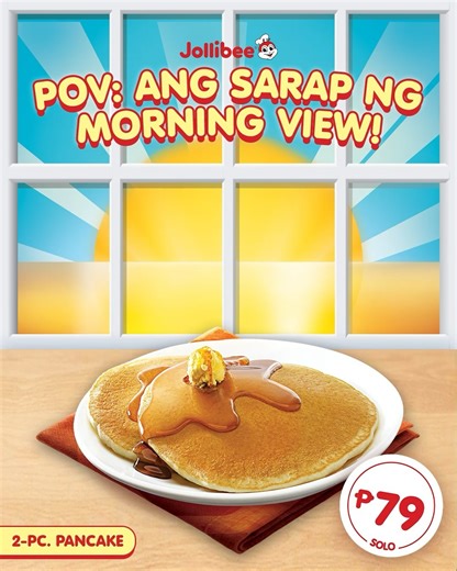 Perfect morning combo– a breathtaking view and a taste of the Jollibee Breakfast Joys! 🌅 🍽️ Treat yourself to a breakfast, now at more affordable prices! ASC ref code – J0050P121224J | Jollibee