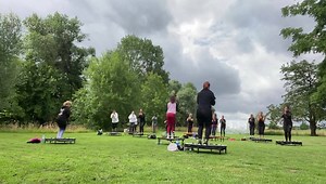 14 reactions | Un temps merveilleux pour 2h de Trampofit  Pas trop chaud, du vent et pas de pluie  | LP Coaching Lora | Facebook