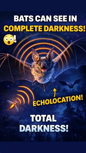 Bats can see in complete darkness! #bat #naturefacts #wildlife