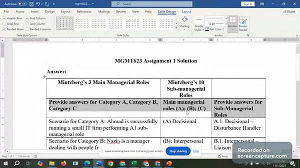 MGMT623 Assignment 1 Solution fall 2025 #mgmt623