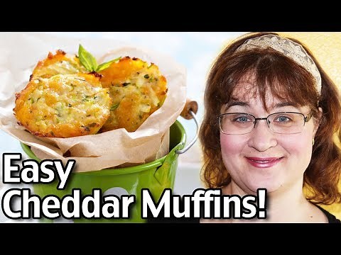 Easy Cheddar Muffins Recipe! How To Make Cheddar Cheese Muffins