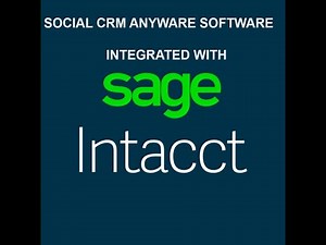 Introductions to Sage Intacct ERP & Social CRM AnyWare Integration