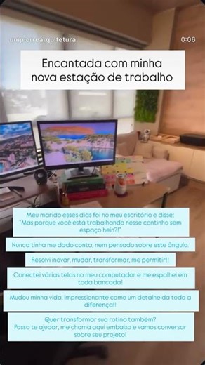 Three screens on the computer