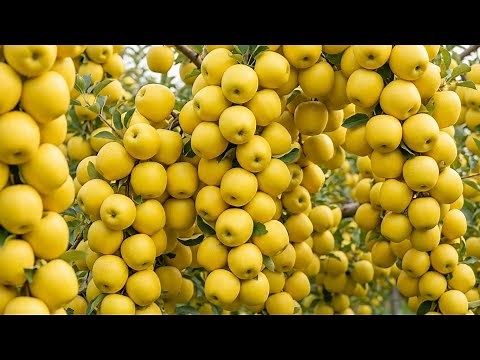 How Shinano Gold Apples Are Grown | From Blossom to Golden Harvest
