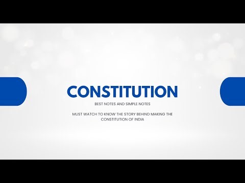 CONSTITUTION ENGLISH NOTES | Explained Simply | Easy Notes | AbhishekStudyNotes