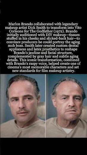 Marlon Brando's Iconic Transformation into Vito Corleone in The Godfather