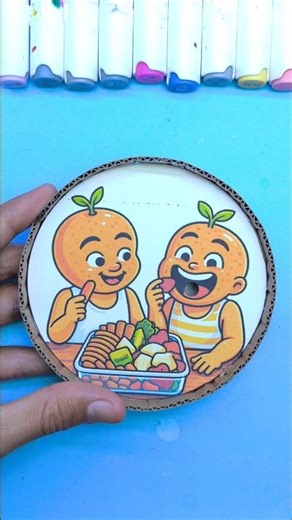 Brainrot's Family Fruits Lunchbox Reaction Cardboard Color Pinball #brainrot #craft