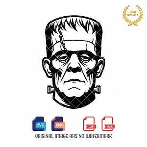 Frankenstein Monster SVG PNG: Halloween Silhouette (digital Download) - Etsy