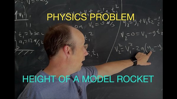 Physics Problem; Max Height for a Model Rocket
