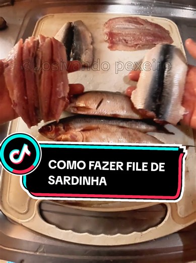 Como fazer filé de sardinha #sardinha #file #dica #peixe