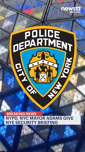WATCH LIVE: NYPD, NYC Mayor Eric Adams are give update on New Year's Eve security - https://bit.ly/N12NYWatchNow | News 12 Connecticut | Facebook