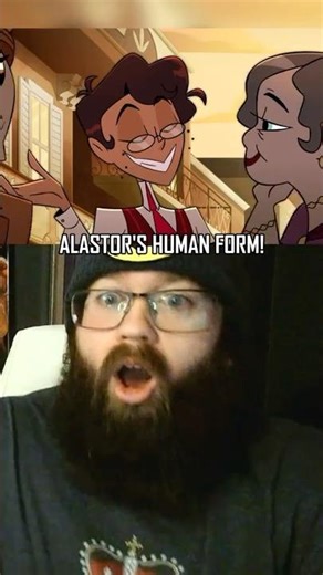 Alastor's Human Form!!! 😱 Hazbin Hotel #shorts