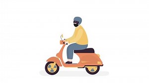 Cartoon Man Rides Bike Male Character Stock Footage Video (100% Royalty-free) 1069542016 | Shutterstock