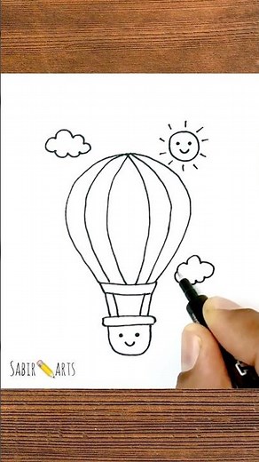 Easy Parachute Drawing for Beginners | #parachute