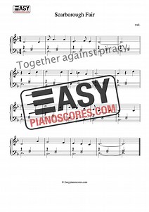 Scarborough Fair – Piano Sheet Music (PDF) – Easypianoscores.com