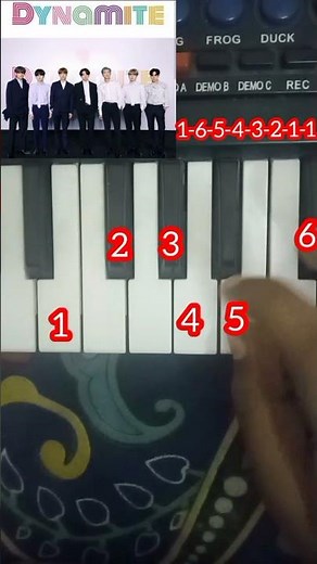 How to play Dynamite BTS on piano 🎹🎶#Piano Tutorial Of Songs Easily